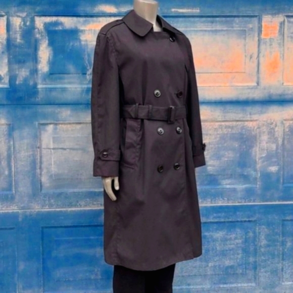 DEFENCE LOGISICS AGENCY OFFICIAL WOMANS ALL WEATHER LINED ARMY TRENCH COAT - Picture 14 of 17